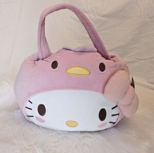 Pink Sanrio Hello Kitty Plush Bag, Easter Basket NWT